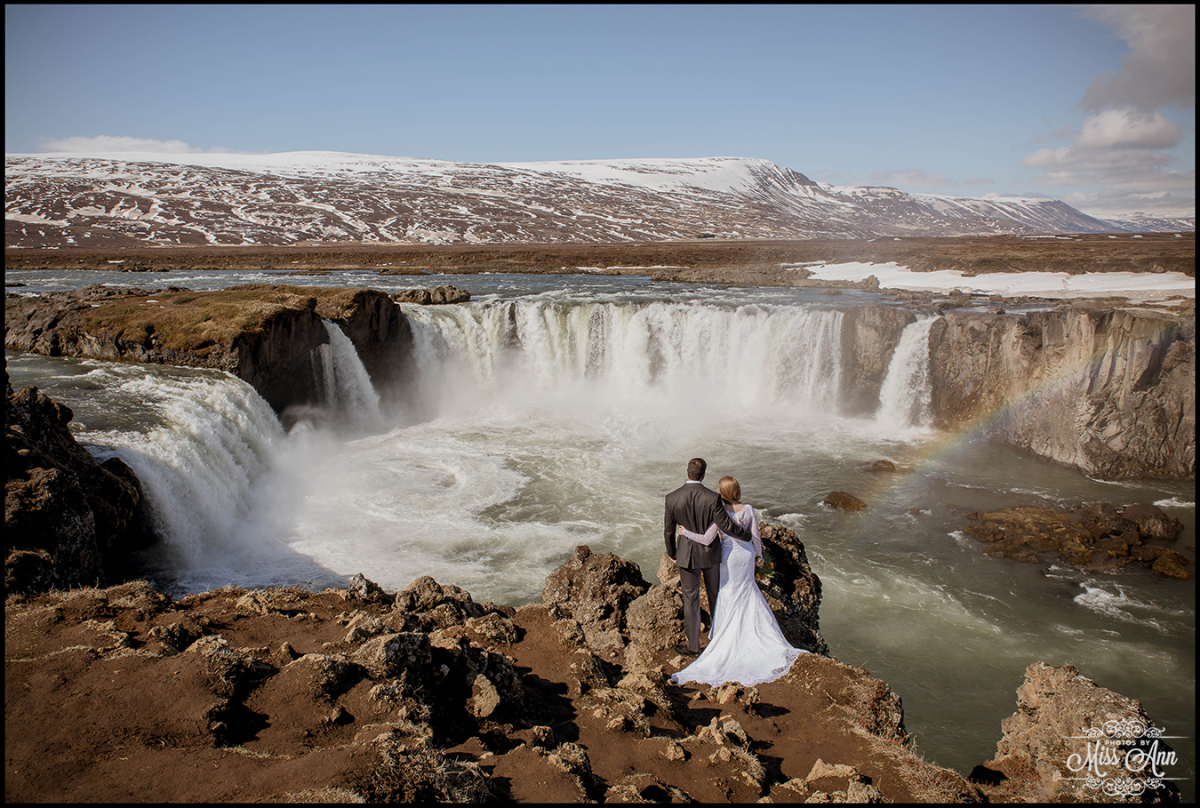 Godafoss Waterfall Iceland Wedding Photographer