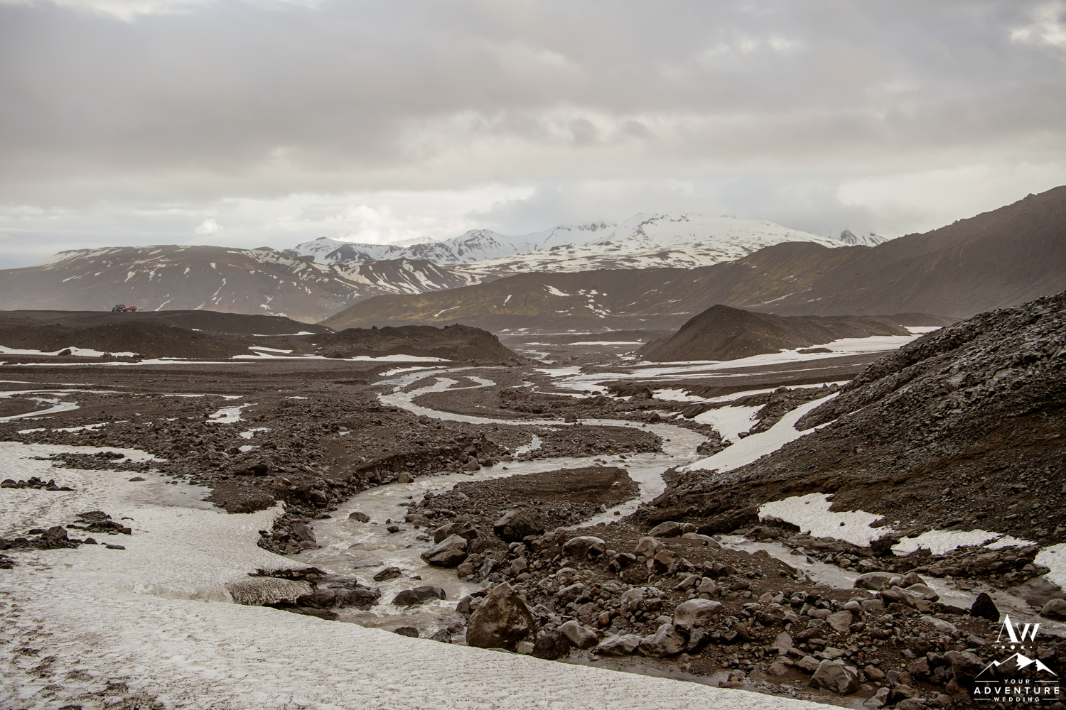 Overview of Thorsmork Iceland Glacier Outlet