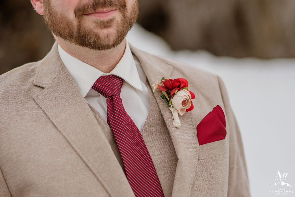 Iceland Wedding Details Groom Butthonhole