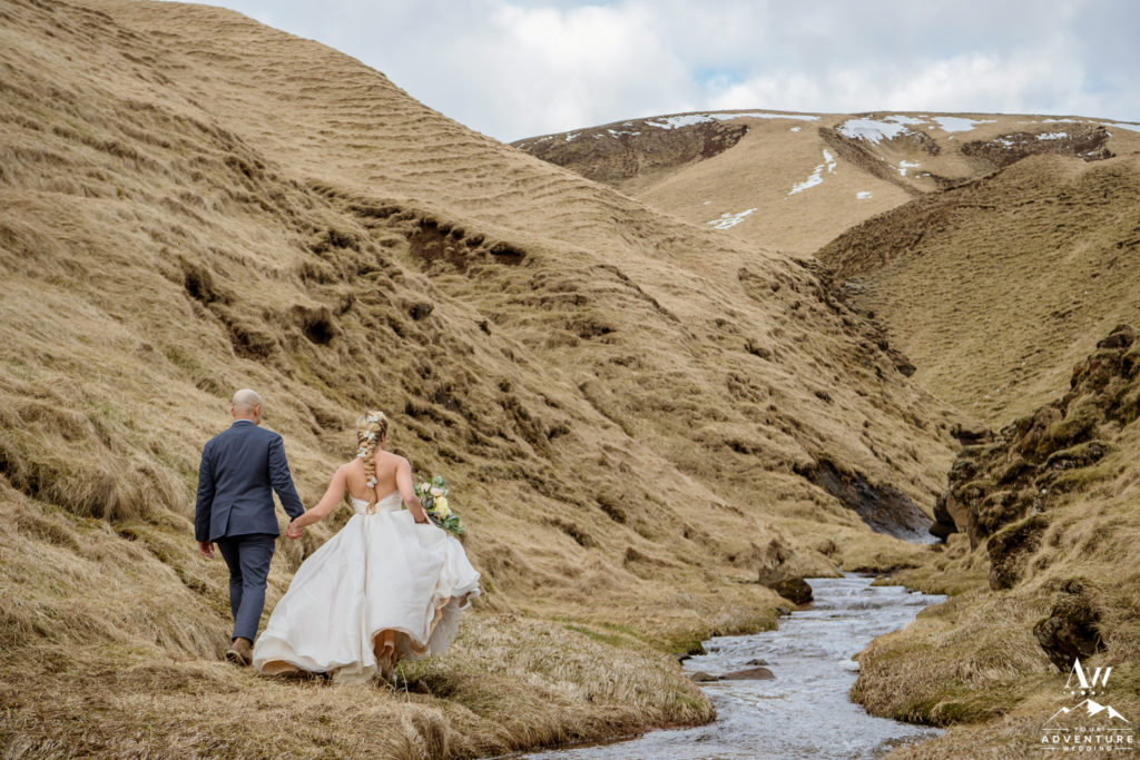 Narrow Canyon Wedding Location in Iceland