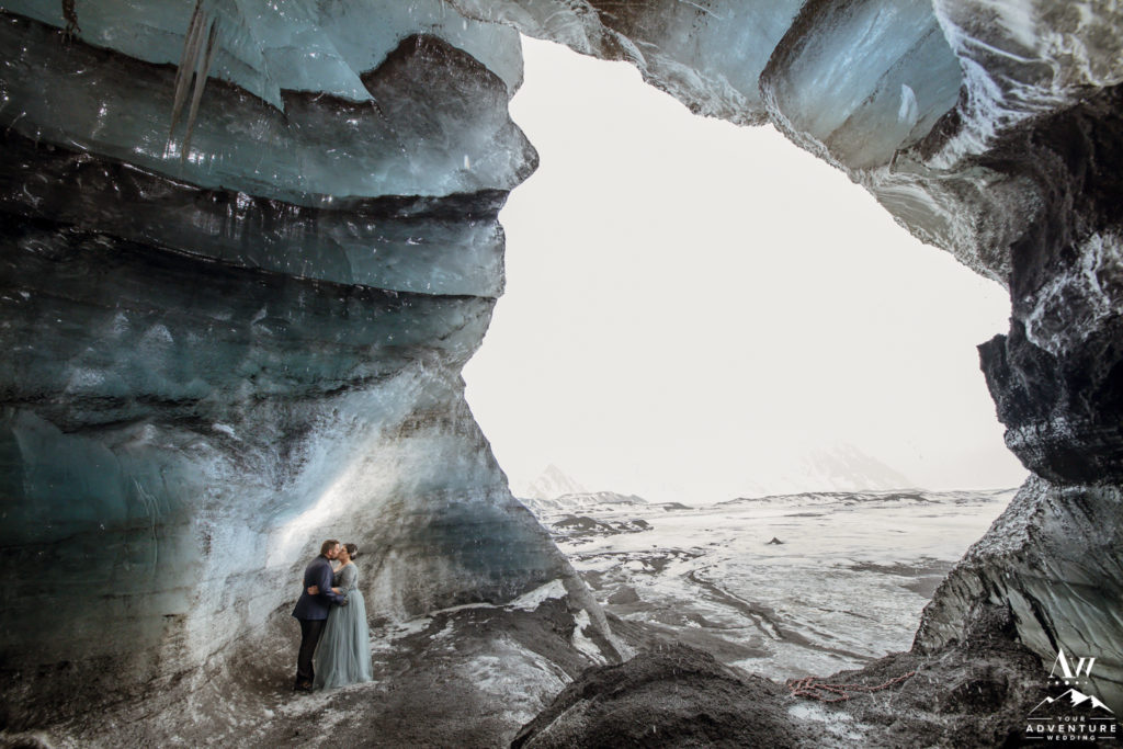 Ice Cave Wedding Photos in Iceland