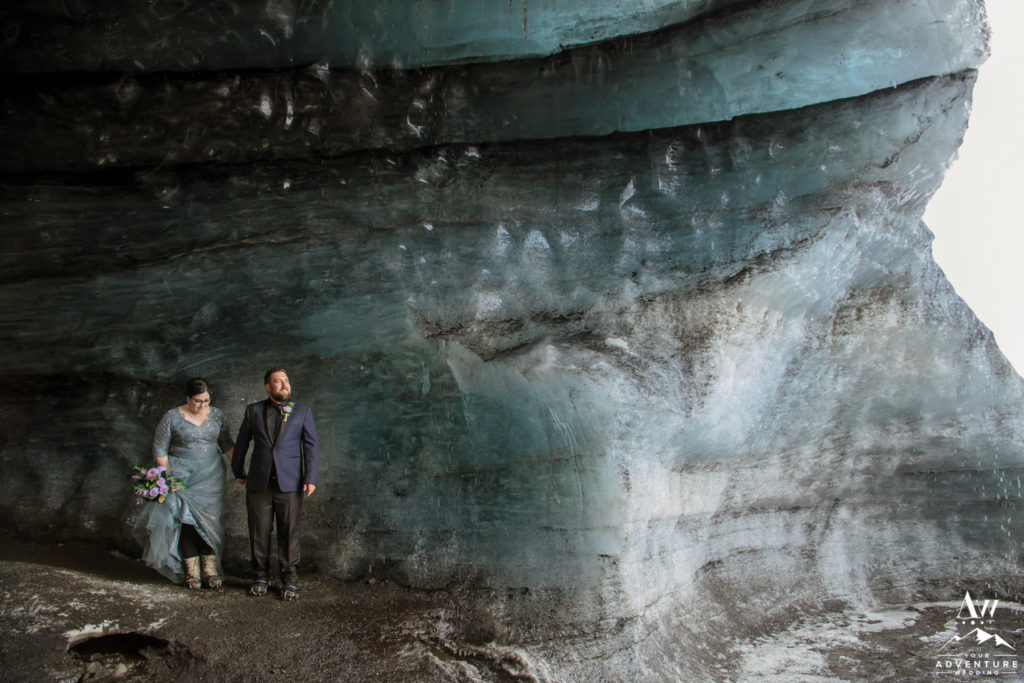 Eloping in Iceland in an ice cave photos