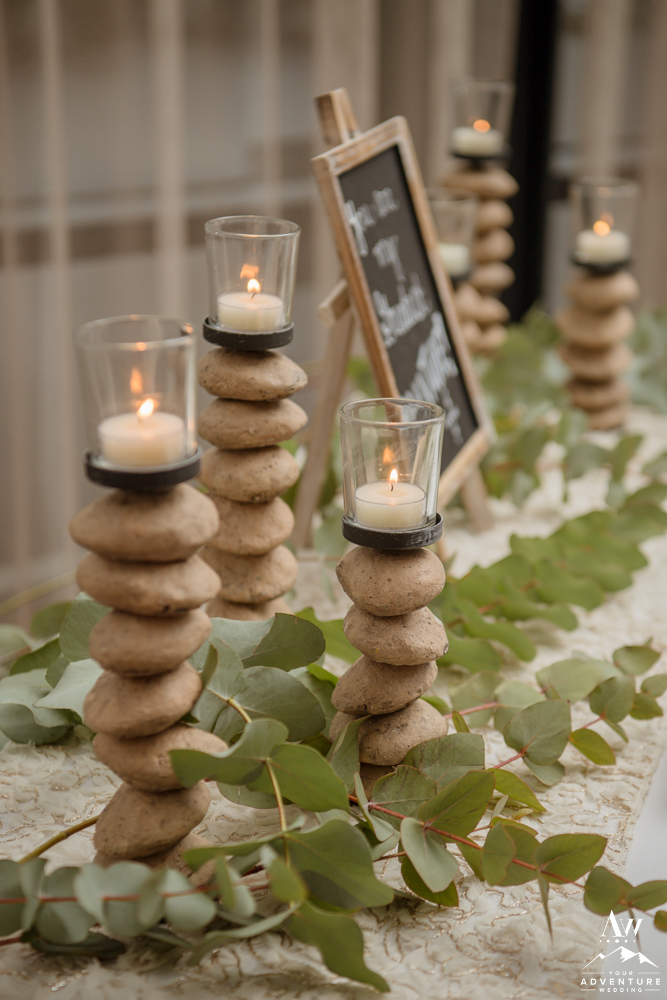 Basalt Rock Candles with Eucalyptus