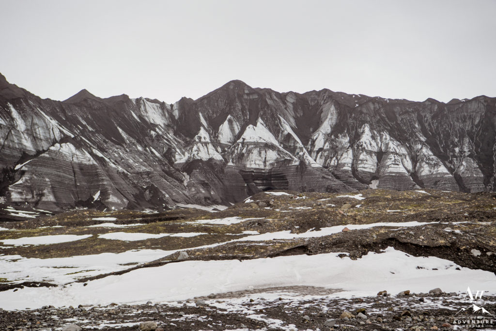 Iceland Black Glacier during an April Elopement Adventure