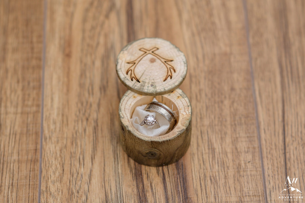 Iceland Wedding Ring Wooden Box