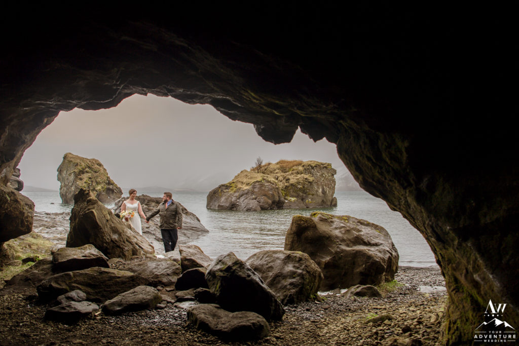 Cave wedding in Iceland