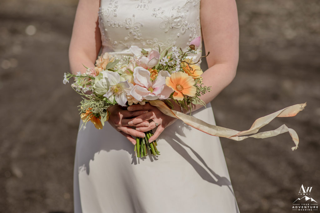 Iceland Wedding Bouquet orange