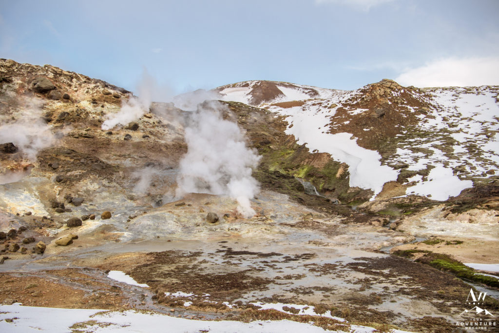 Iceland Wedding Location Private Geothermal Area