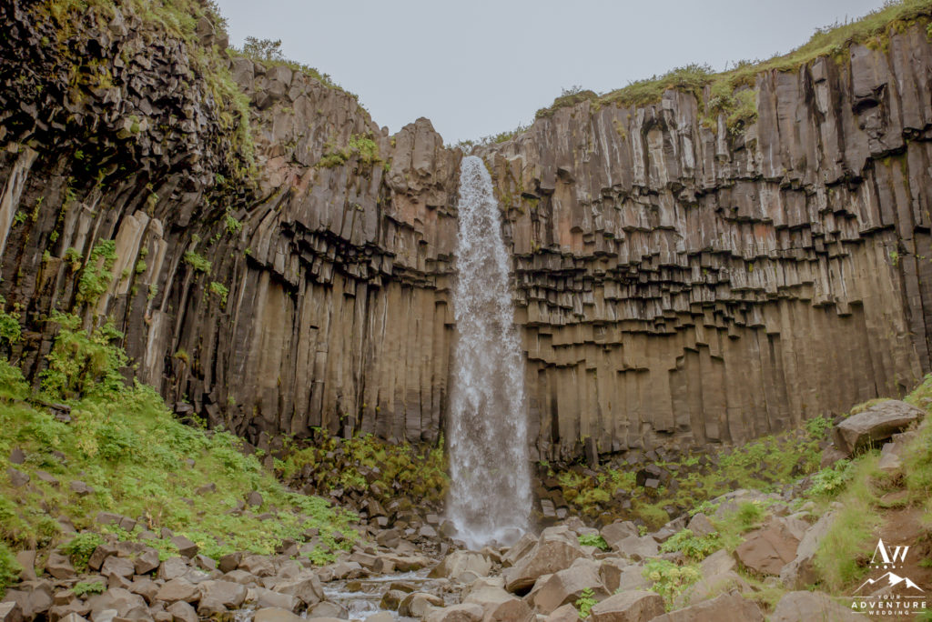 Iceland Wedding Location Svartifoss Waterfall Black Rock Waterfall