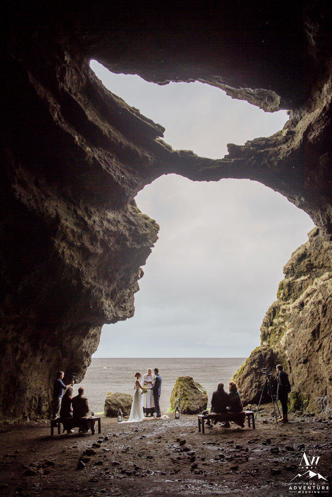 Iceland Cave Wedding Ceremony Vik
