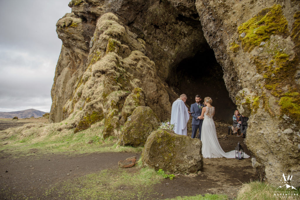 Iceland Adventure Wedding Ceremony in a Cave