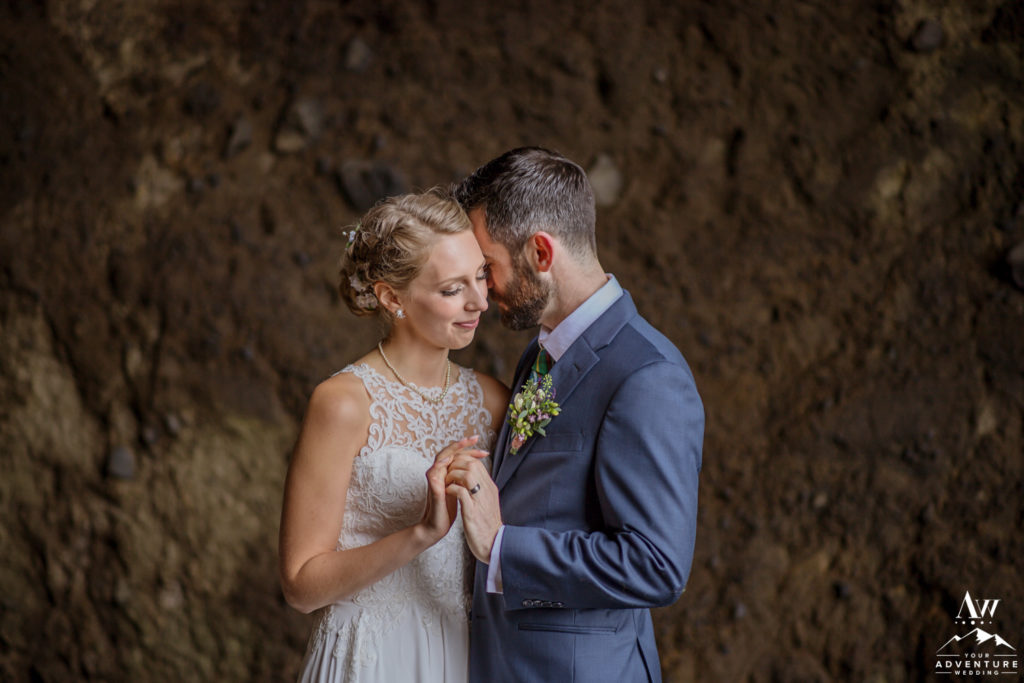 Iceland Wedding Couple Sharing an Intimate Moment
