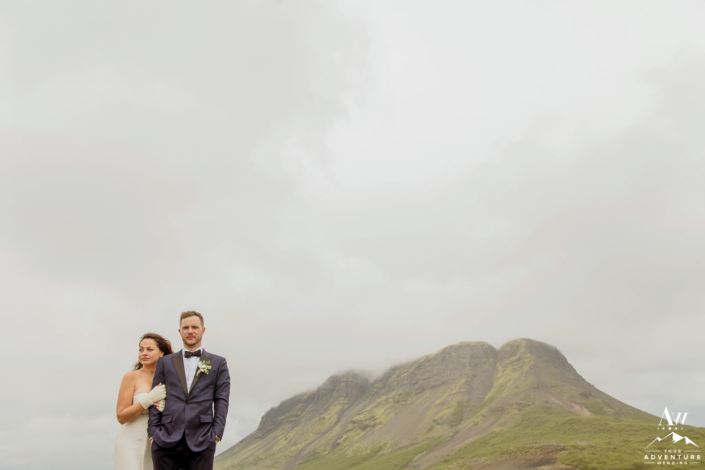 Dramatic Iceland Mountain Wedding Photos
