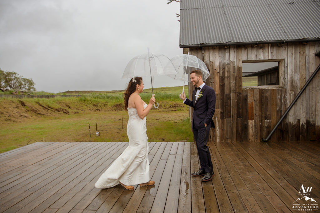 First Look at Hotel Borealis on Iceland Wedding Day