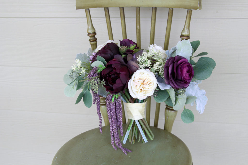 Purple Bouquet for Iceland Wedding