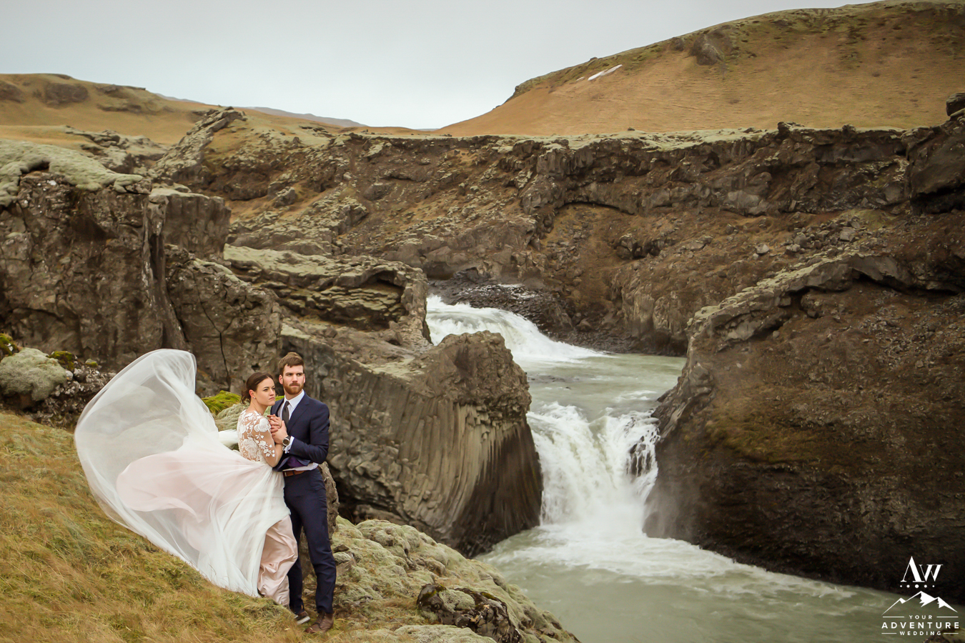 Wind challenges Iceland elopement adventure