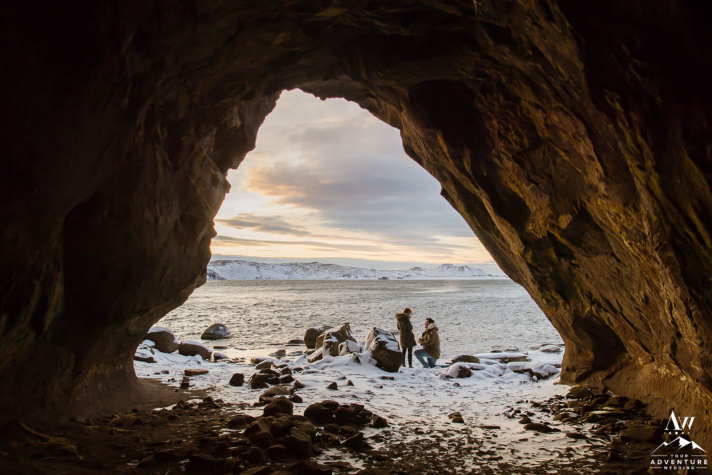 Iceland Marriage Proposal in a Cave