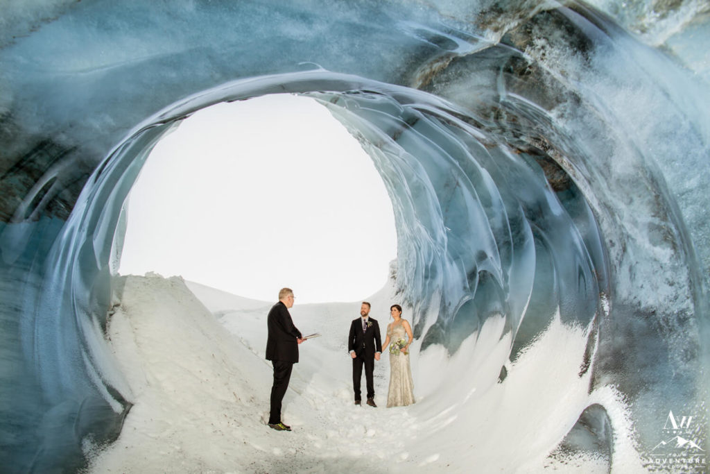 Ice Cave Elopement Ceremony in Iceland