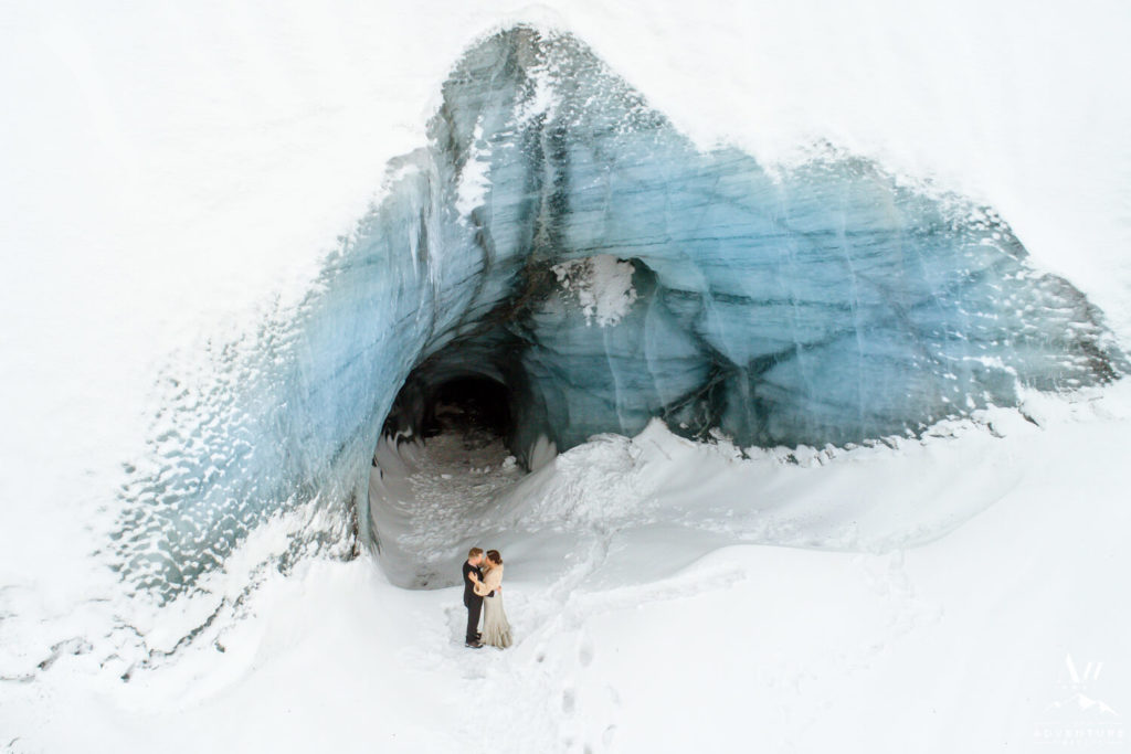 Blue Ice Cave Wedding Photos in Iceland