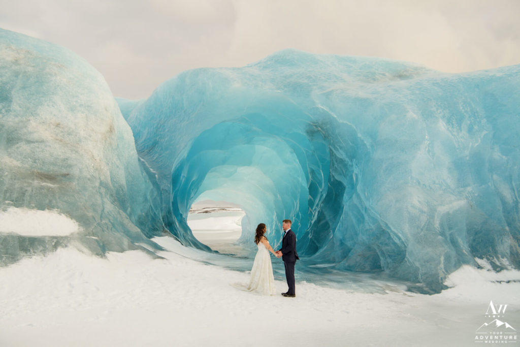 Ice Cave Elopement Couple