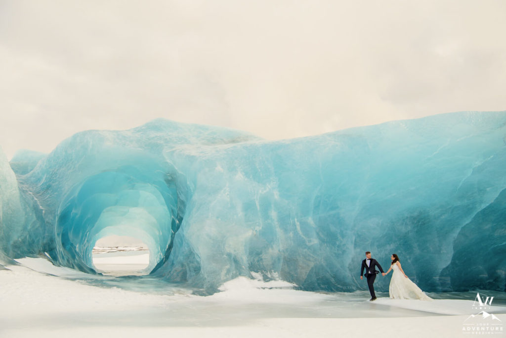 Ice Cave Elopement Couple