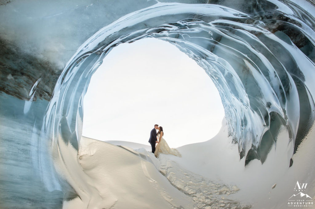 Iceland Honeymoon Adventure into an Ice Cave