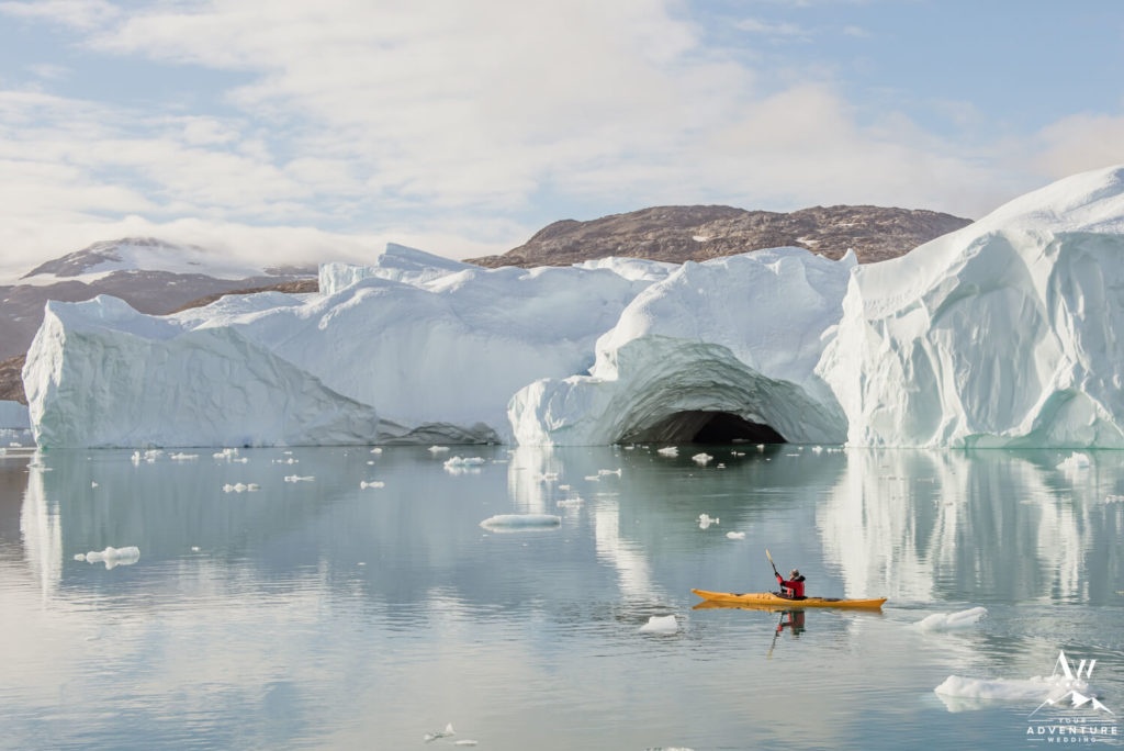 Kayaker in Greenland