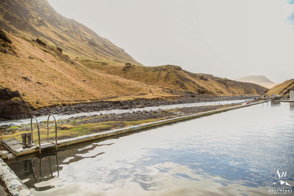 Boots at Seljavallalaug Mountain Pool