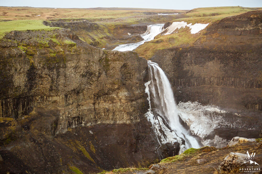 Haifoss Waterfall in Iceland