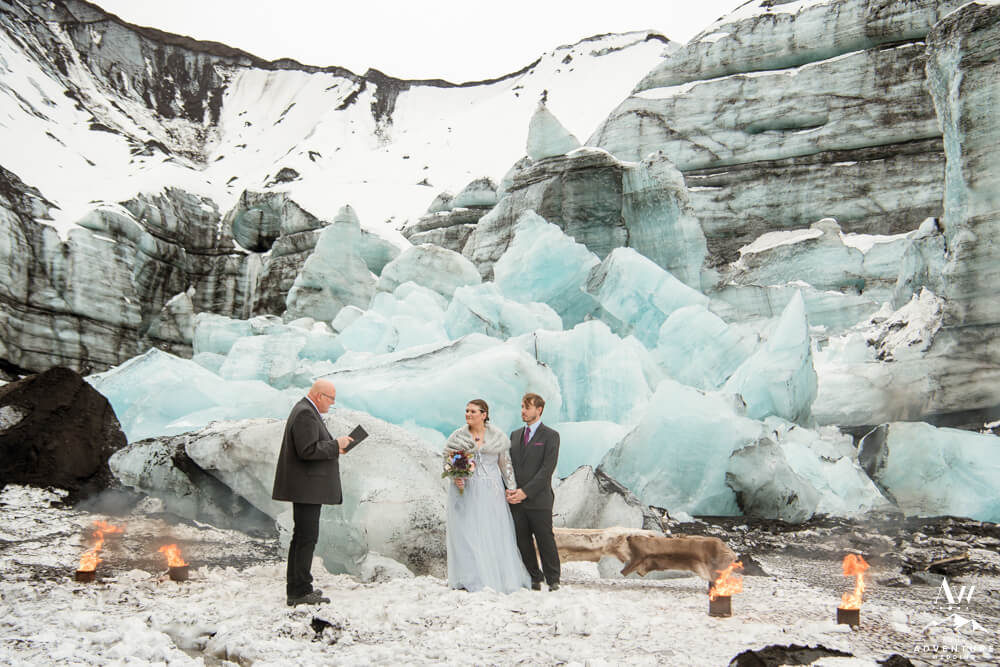 Undiscovered Elopement at a Glacier in Iceland