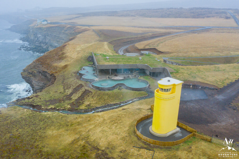 Drone View of GeoSea Geothermal Sea Baths