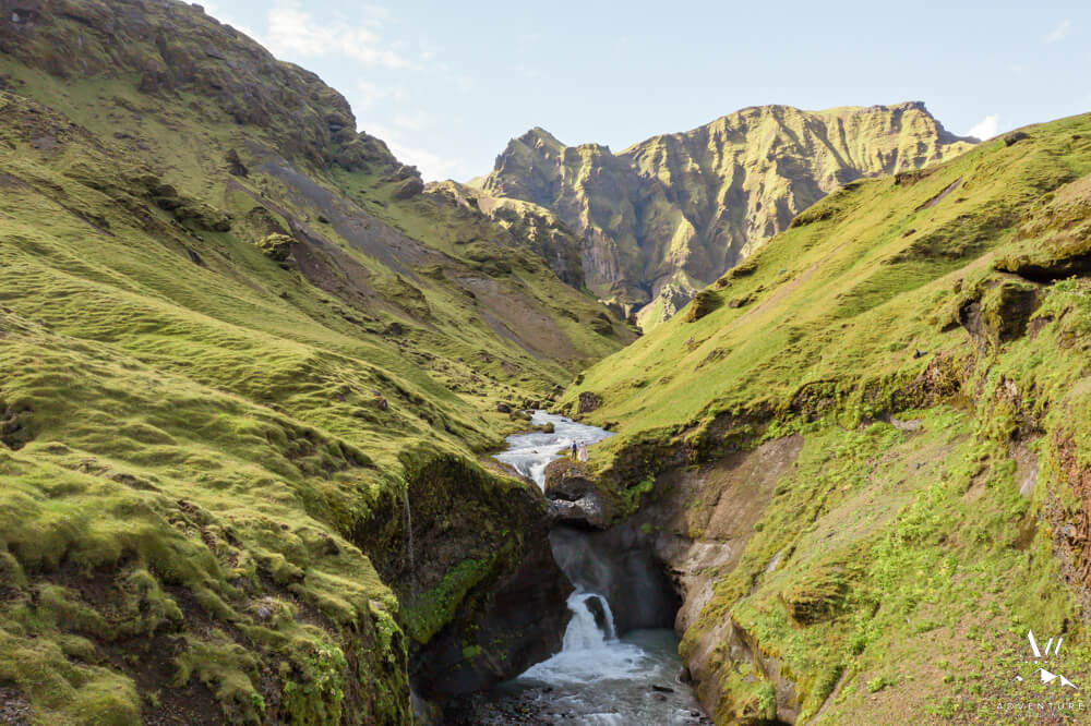 Hiking Wedding at Iceland Waterfall