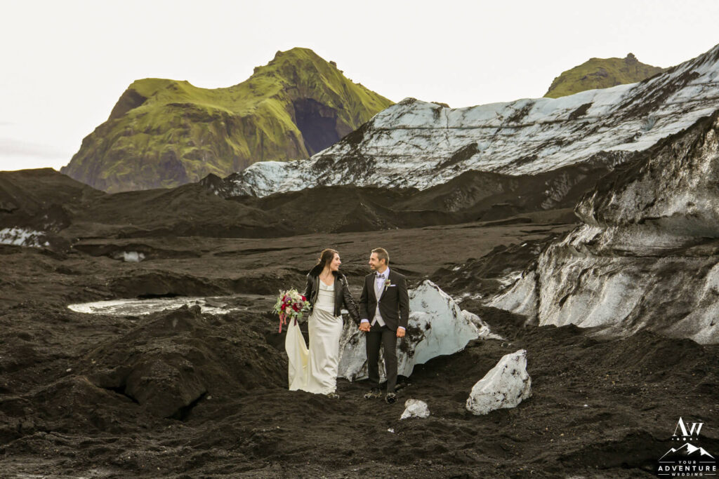 Sincere September Elopement at a Glacier in Iceland