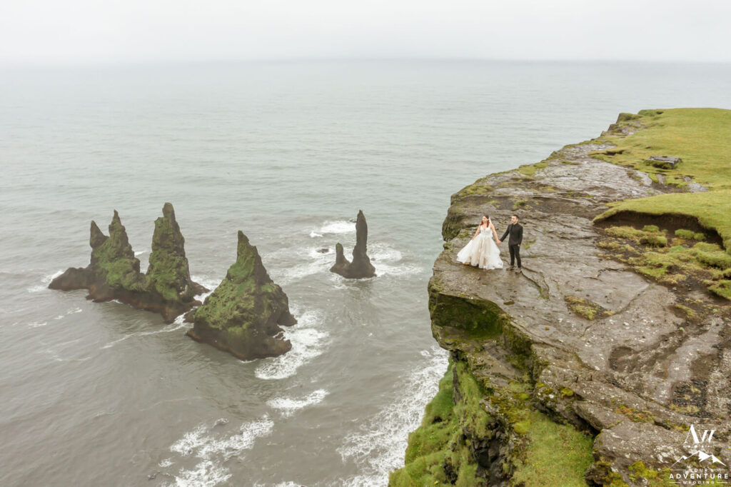 Cliff Elopement Photos in Iceland
