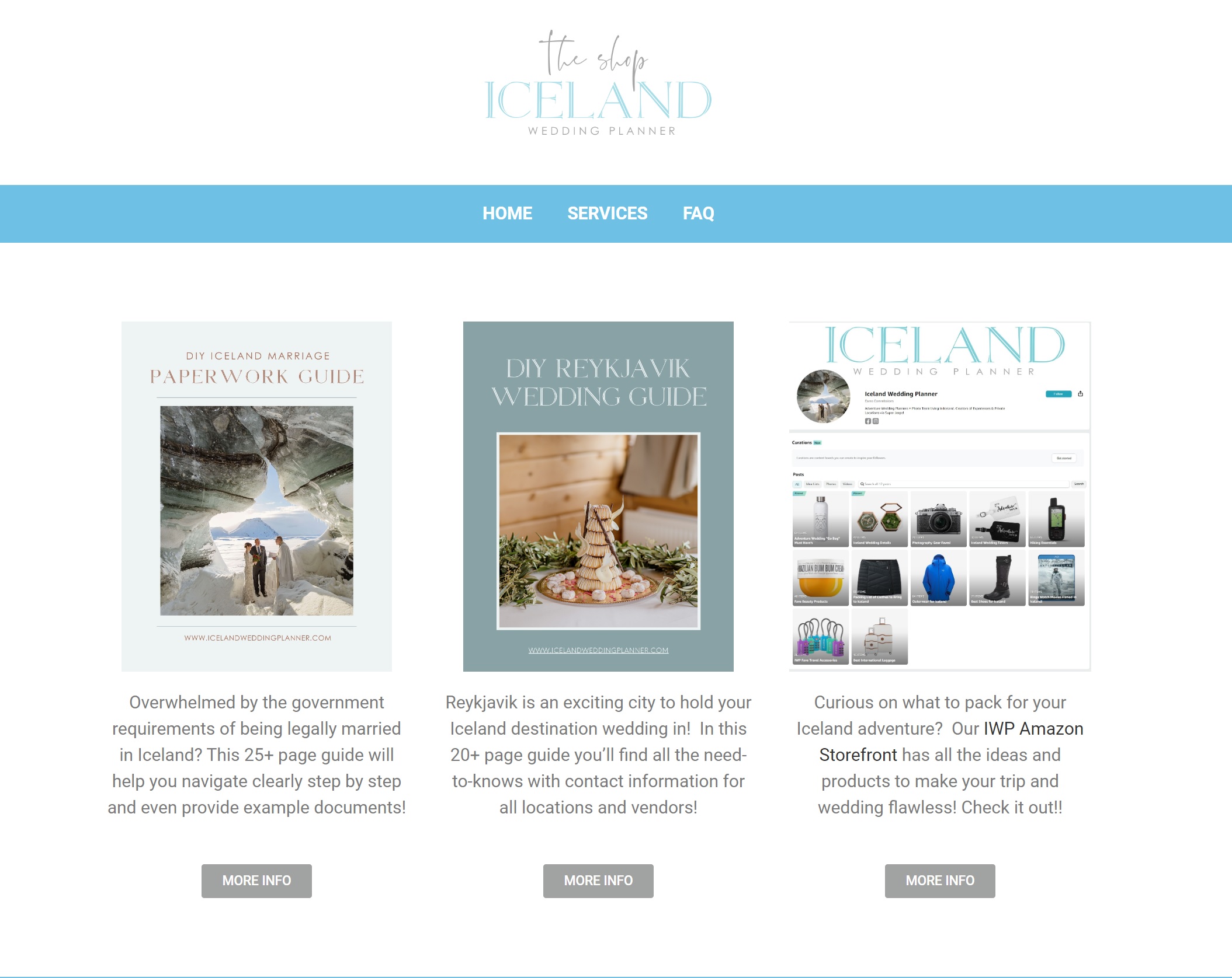 The Shop at Iceland Wedding Planner