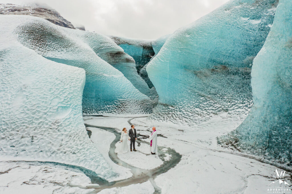 Vatnajökull Elopement in Blue Ice Cave