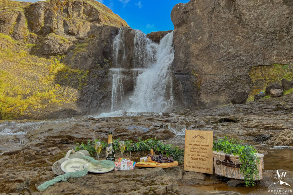Luxury Picnic at Trollafoss Waterfall