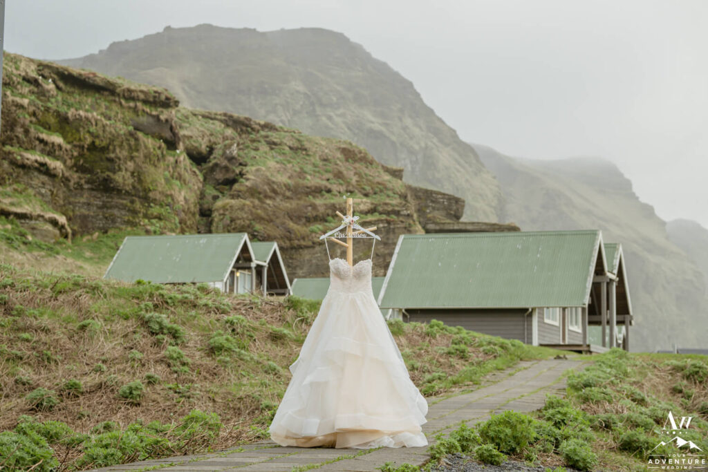 Iceland Wedding Dress in Vik Iceland