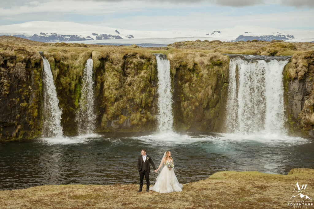 Iceland Private Property Waterfall Wedding