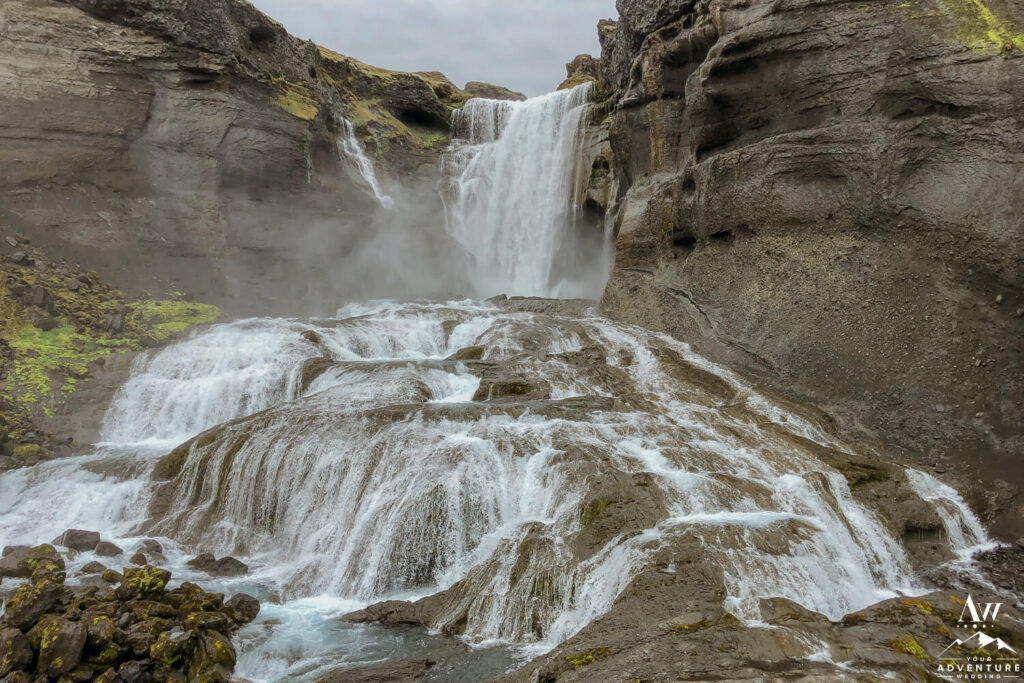 Eldgja Canyon & Ofaerufoss Waterfall