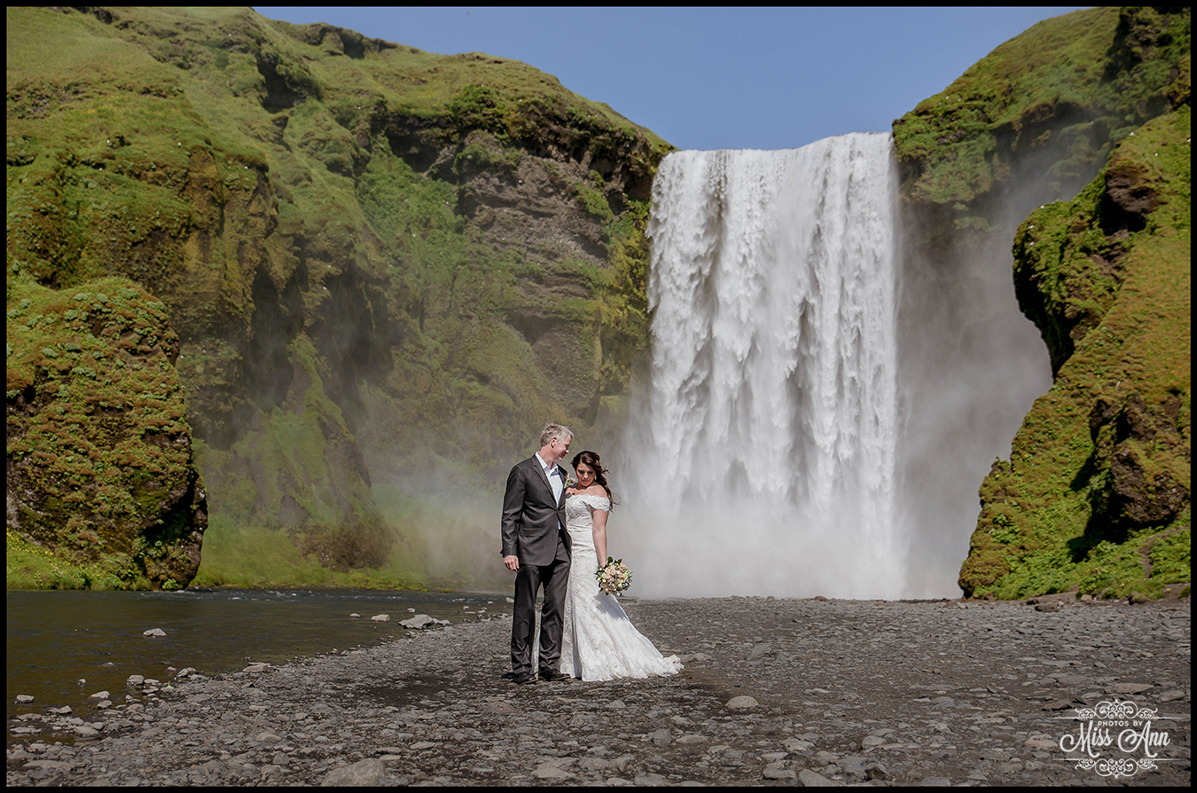 Iceland Wedding at Skogafoss Waterfall