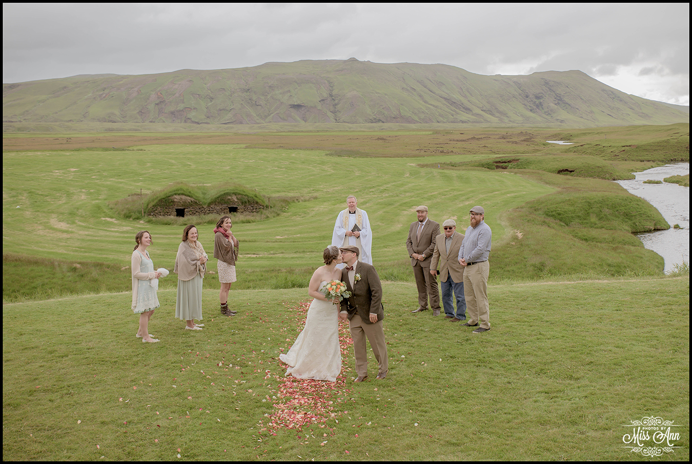 Iceland Wedding Kiss Keldur Sod Farm