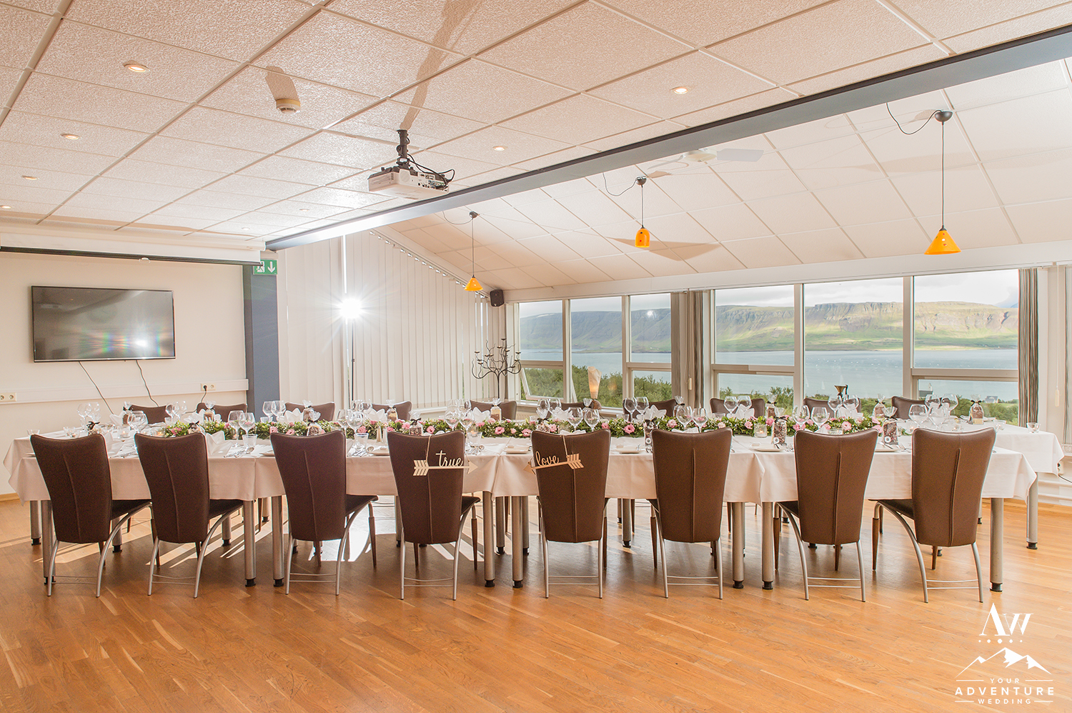Iceland Wedding Reception with Fjord View