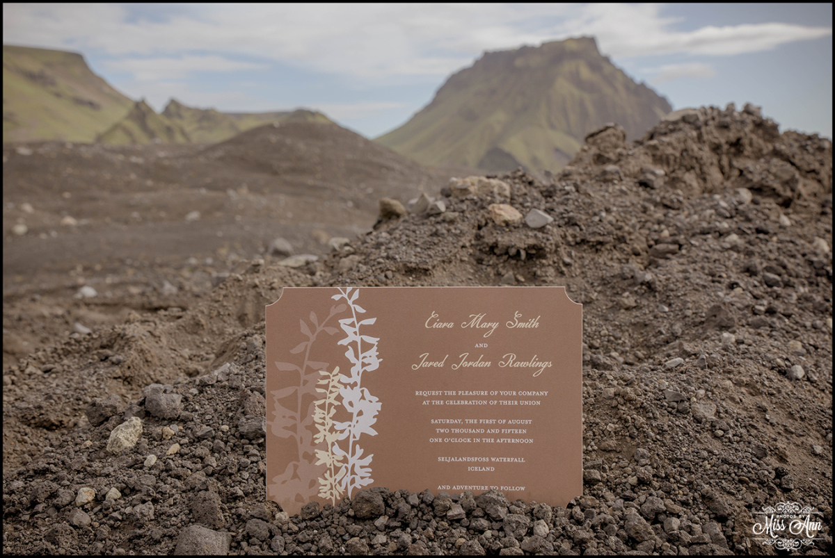 Wedding Invitations for Iceland Destination Wedding